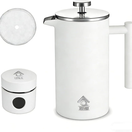 French Press Coffee Maker 350ml with Coffee Bean Can + Extra Filter Gift Set.
