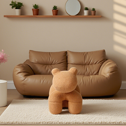 Lamb Stool Chair Brown.
