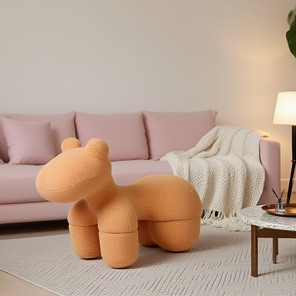 Lamb Stool Chair Brown.