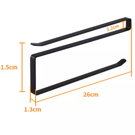 Paper Roll Holder Under Cabinet Black.