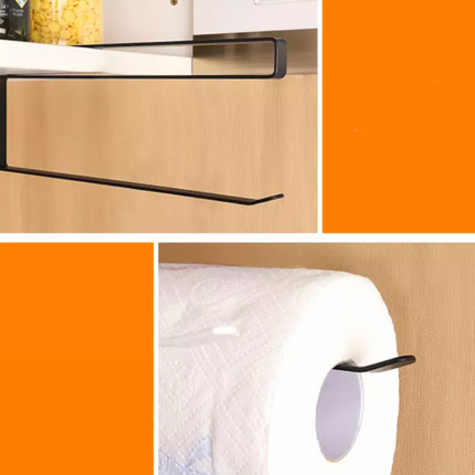 Paper Roll Holder Under Cabinet Black.