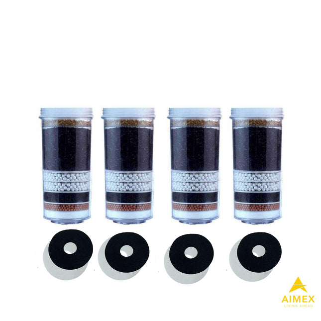 Aimex 8 Stage Fluoride Reduction Water Filter Cartridges x 4.