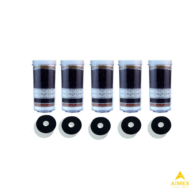 Aimex 8 Stage. Fluoride Reduction Water Filter Cartridges x 5.