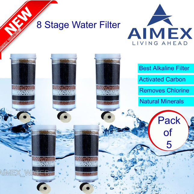 Aimex 8 Stage Water Filter Cartridges x 5.