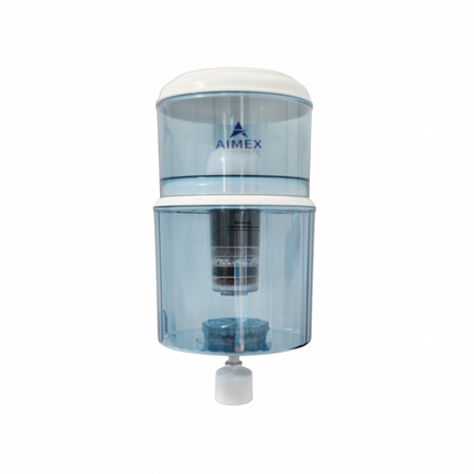 Filtered Bottle with Maifan Stone for Open-Top Water Coolers.