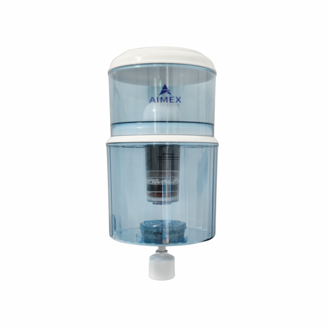 Filtered Bottle with Maifan Stone for Open-Top Water Coolers.