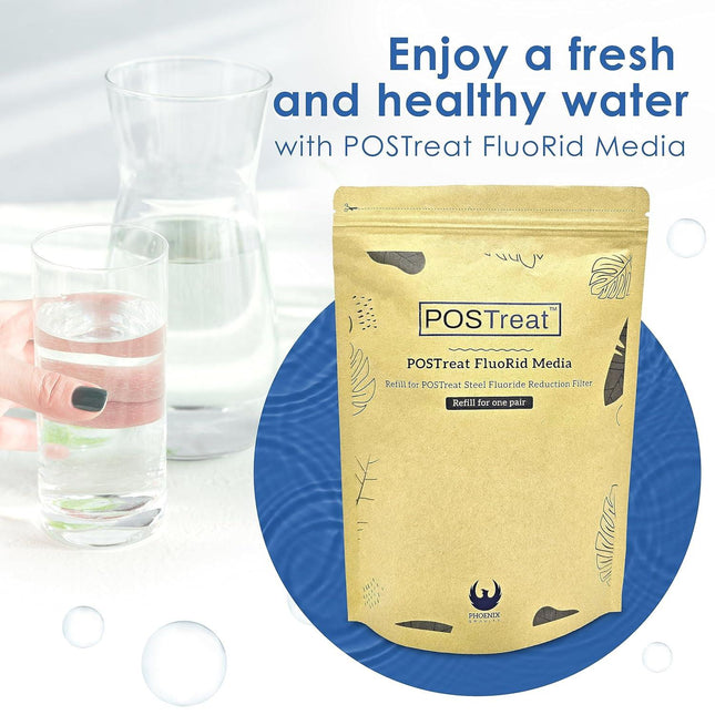 POSTreat FluoRid Media Refill -Fluoride Filter Media-Phoenix Gravity.