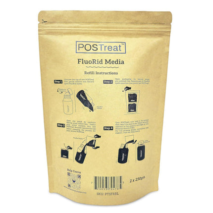 POSTreat FluoRid Media Refill -Fluoride Filter Media-Phoenix Gravity.
