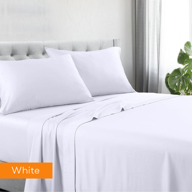 1200tc hotel quality cotton rich sheet set mega queen white.