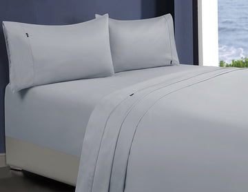 1000tc egyptian cotton 1 fitted sheet and 2 pillowcases single silver.