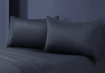 1000tc egyptian cotton pillowcase pair charcoal.
