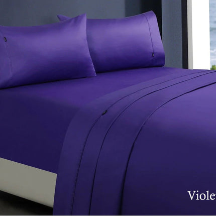 1000tc egyptian cotton sheet set 1 mega king violet.