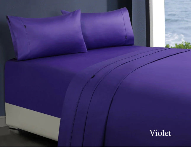 1000tc egyptian cotton sheet set 1 mega king violet.