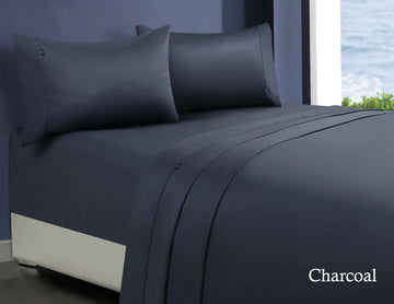 1000TC Egyptian Cotton Sheet Set – Queen, Charcoal