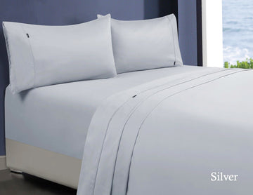 1000tc egyptian cotton sheet set 1 queen silver.