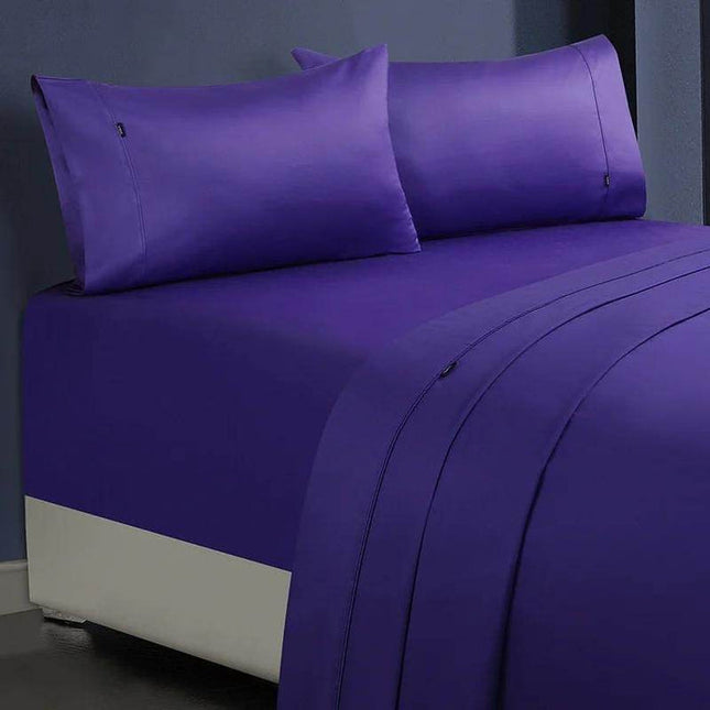 1000tc egyptian cotton sheet set 1 queen violet.