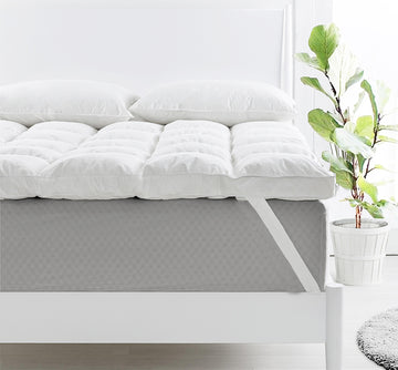 duck feather down mattress topper 1800gsm king single.
