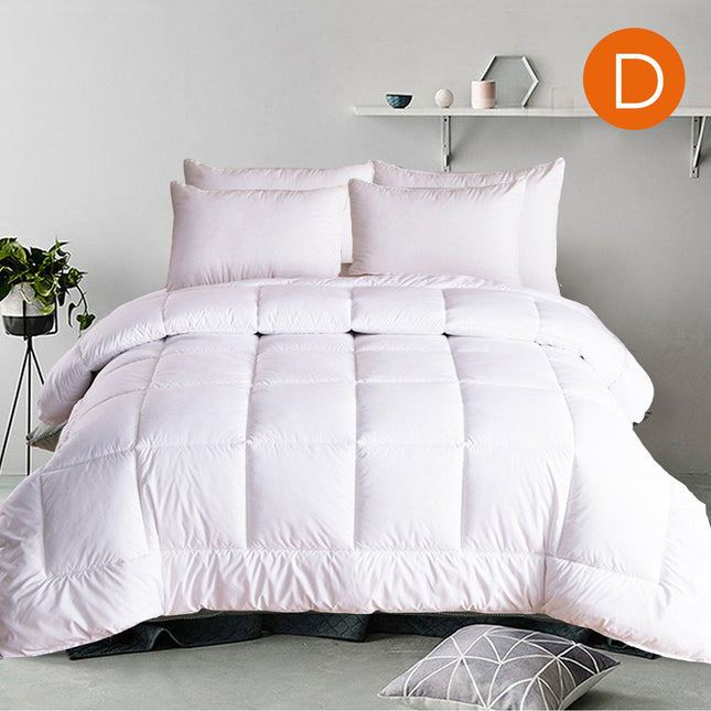 down alternative quilt doona 500gsm single.