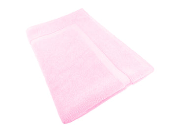 softouch ultra light quick dry premium cotton bath mat 900gsm baby pink.
