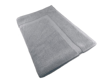 softouch ultra light quick dry premium cotton bath mat 900gsm silver.