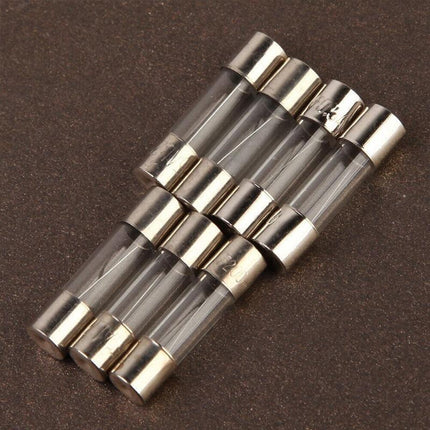 100Pcs Fast-Blow Glass Tube Fuses 5 x 20mm Quick Blow Assortment Kit.