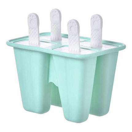 Silicone Ice Cream Mould Block Frozen Molds Icy Pole Jelly Popsicle - Blue-10Grid.