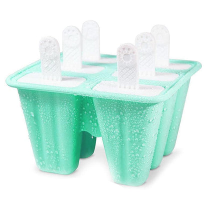 Silicone Ice Cream Mould Block Frozen Molds Icy Pole Jelly Popsicle - Green-10Grid.