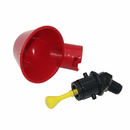 10 Pcs Automatic Poultry Waterer Cups for Chickens & Birds.