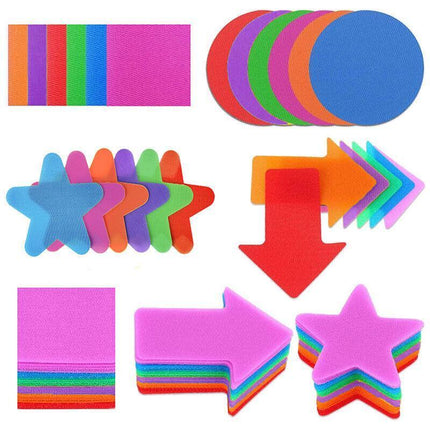 Classroom Sit Dots Carpet Spot Markers 30pcs Circles Stars Arrows Teaching Tool - Arrow.