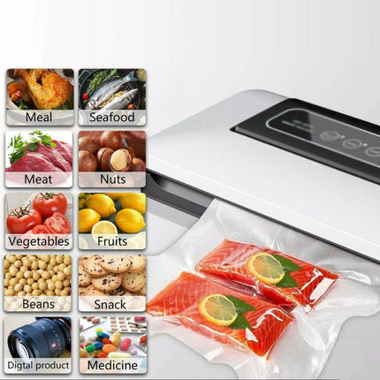 100pcs Vacuum Food Sealer Bags Precut BPA Free Commercial Grade Storage Saver - 15x25cm-.