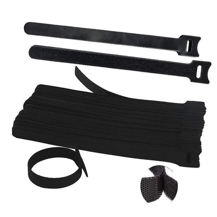 10/20/50PCS Reusable Hook and Loop Cable Ties Nylon Wire Cord Strap Organizer - 150 mm* 10 PCS.