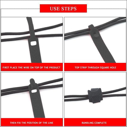 10/20/50PCS Reusable Hook and Loop Cable Ties Nylon Wire Cord Strap Organizer - 150 mm* 10 PCS.