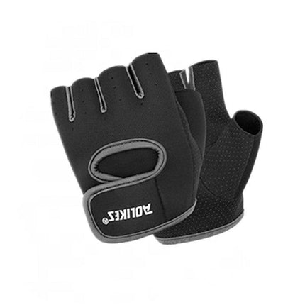 S Size Sports Gloves Weight Lifting Exercise Training Workout Bike Riding Men Women - Black+Pink.