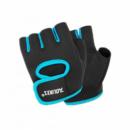 S Size Sports Gloves Weight Lifting Exercise Training Workout Bike Riding Men Women - Black+Pink.