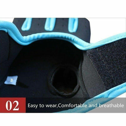 L Size Aolikes Sports Gloves Weight Lifting Exercise Training Workout Bike Riding - Black+Grey.