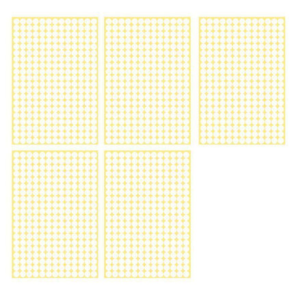 8/13/25/50mm Colour Sticker Dots Adhesive Round Labels Circular Scrapbooking White - 8mm 260 Dots - 1 Sheet.