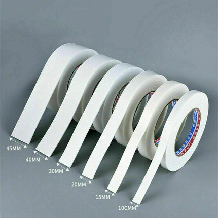 Double Sided White Pe Foam Sticky Tape Mounting Diy Craft Strong Adhesive 2.5M - 20mm*2.5m.