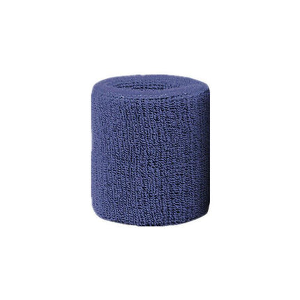 Sport Cotton Wristband Wrist Band Sweatband Sweat Training Tennis Gym Yoga - Yellow.