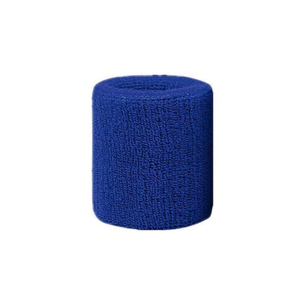 Sport Cotton Wristband Wrist Band Sweatband Sweat Training Tennis Gym Yoga - Yellow.