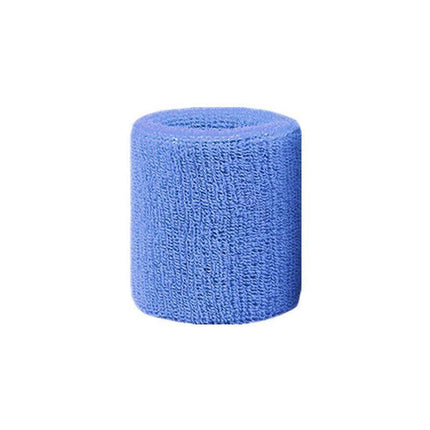 Sport Cotton Wristband Wrist Band Sweatband Sweat Training Tennis Gym Yoga - Yellow.