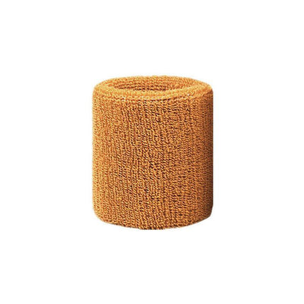 Sport Cotton Wristband Wrist Band Sweatband Sweat Training Tennis Gym Yoga - Yellow.