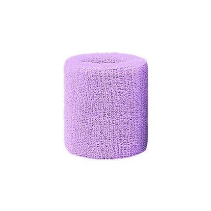 Sport Cotton Wristband Wrist Band Sweatband Sweat Training Tennis Gym Yoga - Yellow.