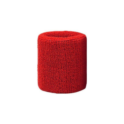 Sport Cotton Wristband Wrist Band Sweatband Sweat Training Tennis Gym Yoga - Yellow.