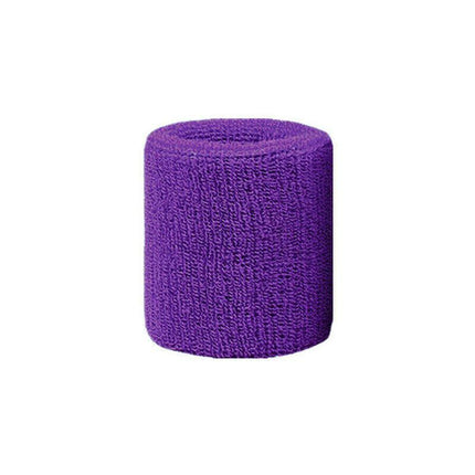 Sport Cotton Wristband Wrist Band Sweatband Sweat Training Tennis Gym Yoga - Yellow.