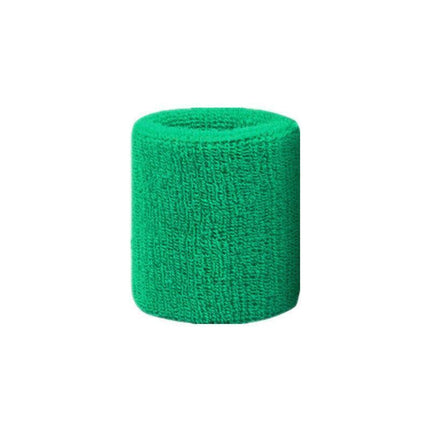 Sport Cotton Wristband Wrist Band Sweatband Sweat Training Tennis Gym Yoga - Blue Gray.