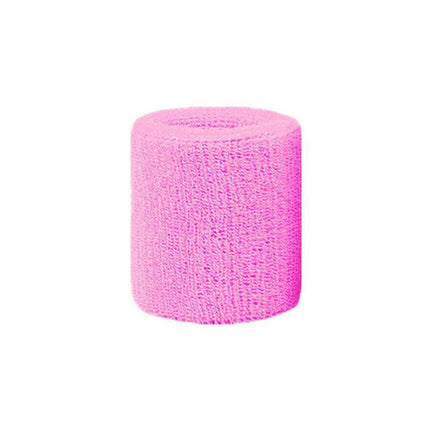 Sport Cotton Wristband Wrist Band Sweatband Sweat Training Tennis Gym Yoga - Blue Gray.