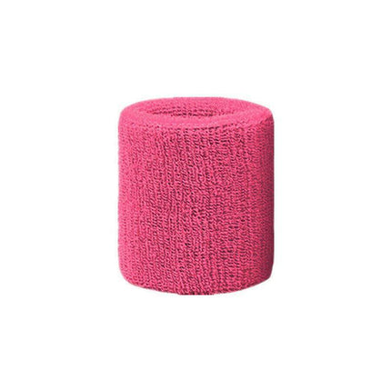 Sport Cotton Wristband Wrist Band Sweatband Sweat Training Tennis Gym Yoga - Blue Gray.