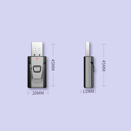 2 in 1 Bluetooth 5.0 USB Audio Transmitter Receiver with 3.5mm AUX Adapter.