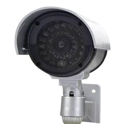 2pcs Dummy Security Camera with Flashing LED Outdoor Fake CCTV Surveillance Decoy.