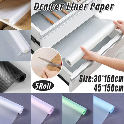 5 Roll EVA Anti Moisture Drawer Mat Cabinet Pad Kitchen Dustproof Placemat - Pink Diamond-45*150cm.